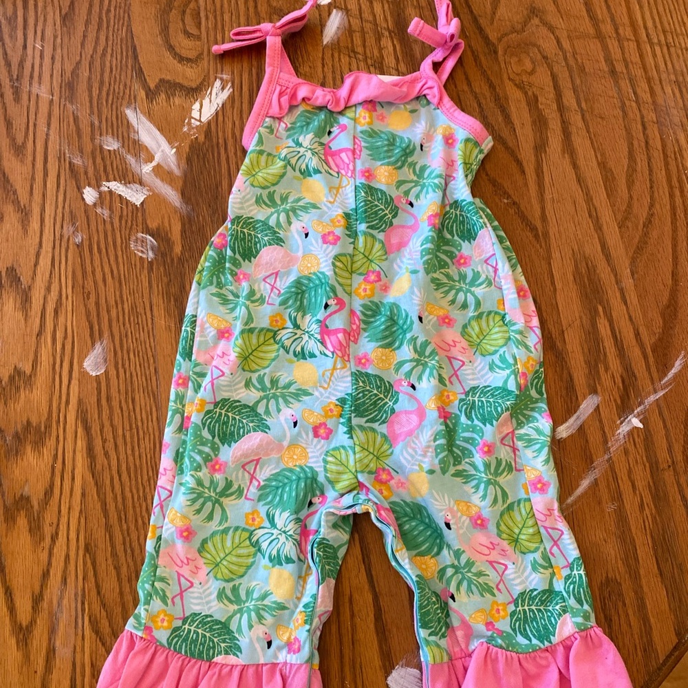 NWT Baby Girl Flamingo Jumpsuit